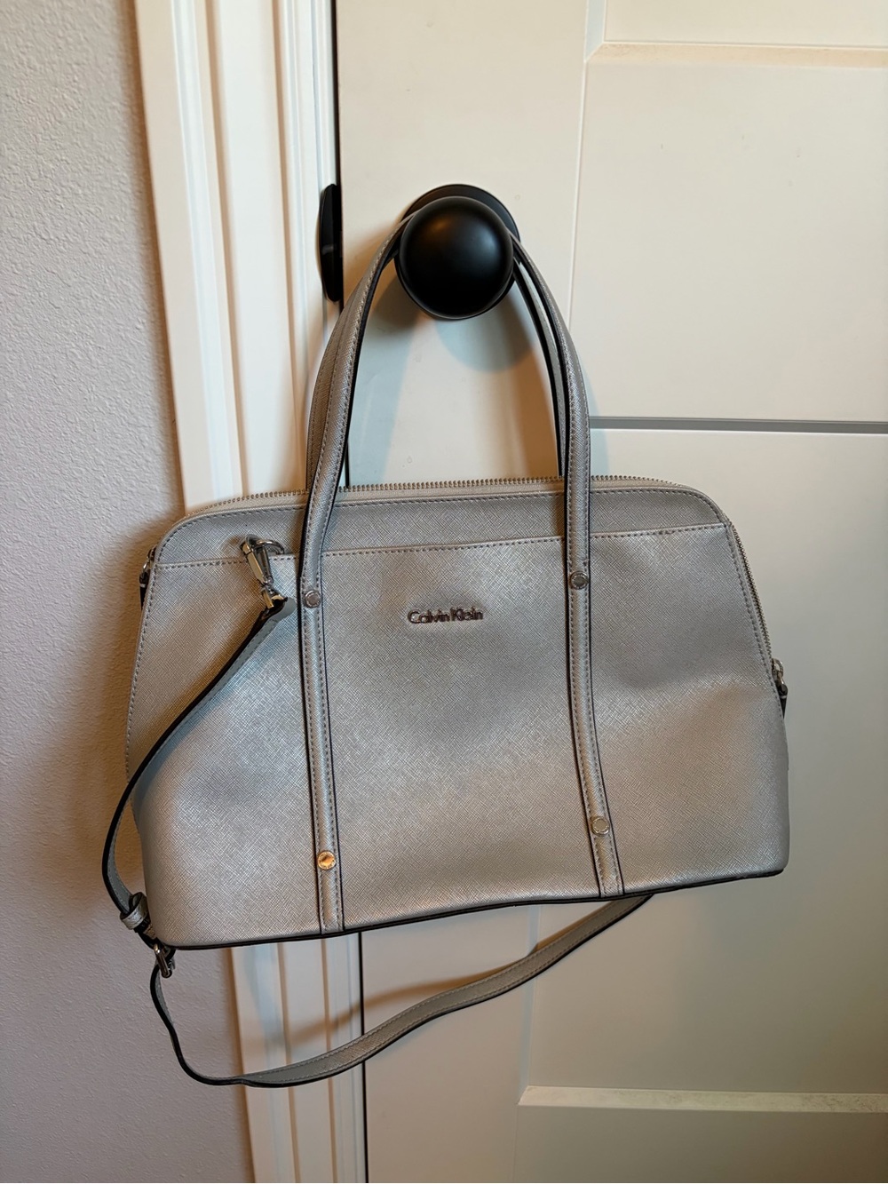 Calvin Klein Silver Handbag